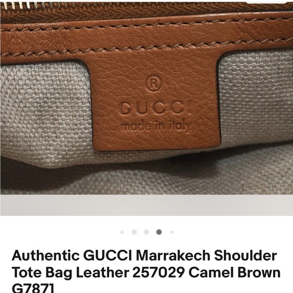Authentic Gucci Marratech Shoulder Tote Handbag GUC - Picture 9 of 10